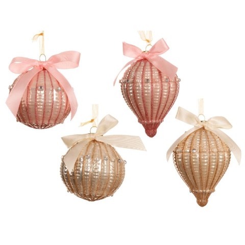 SFERA STRASS E FIOCCO 4 ASSORTITI D.8